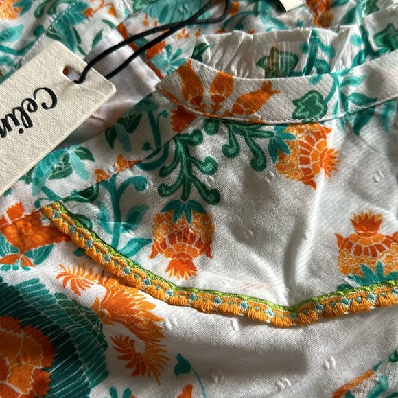 NWT CELINA MOON Be One Pippa midi sash short sleeve size M with pockets - Picture 5 of 11